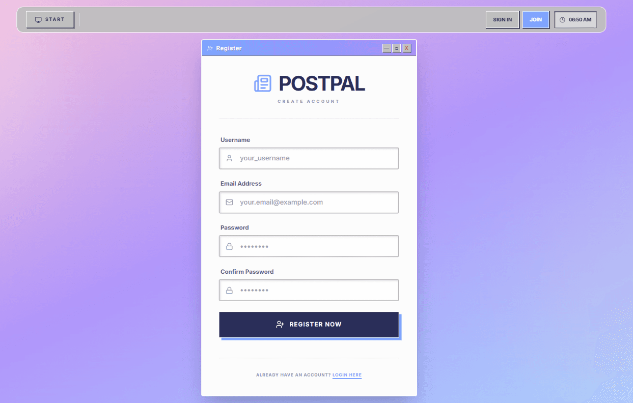 PostPal Discussion Platform interface